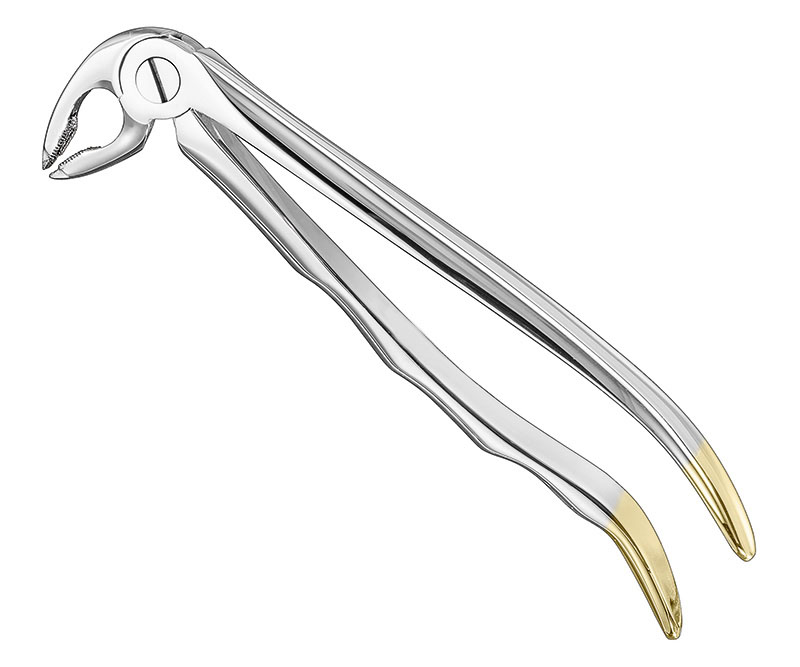 Extracting forceps, anat.
