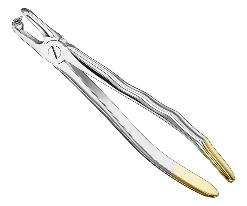Extracting forceps, anat.