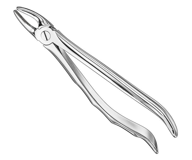 Extracting forceps, anat.