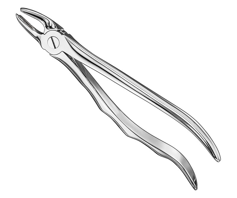 Extracting forceps, anat.