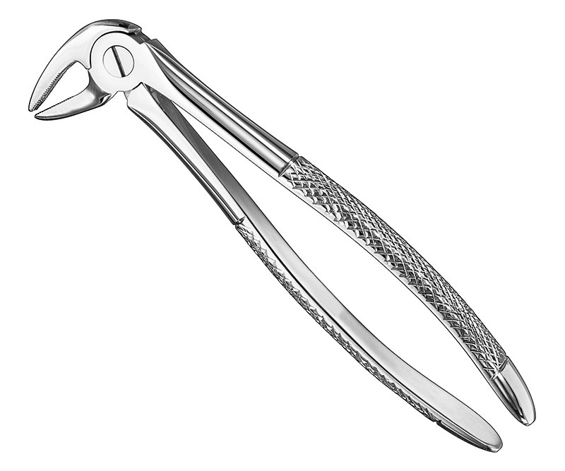 Extracting forceps, engl.