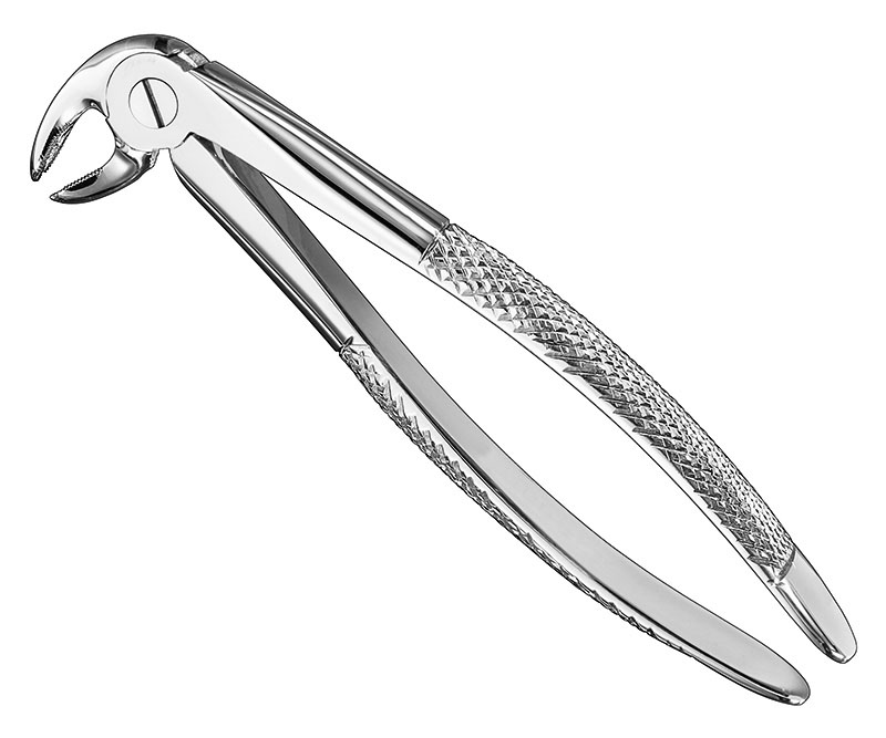 Extracting forceps, engl.