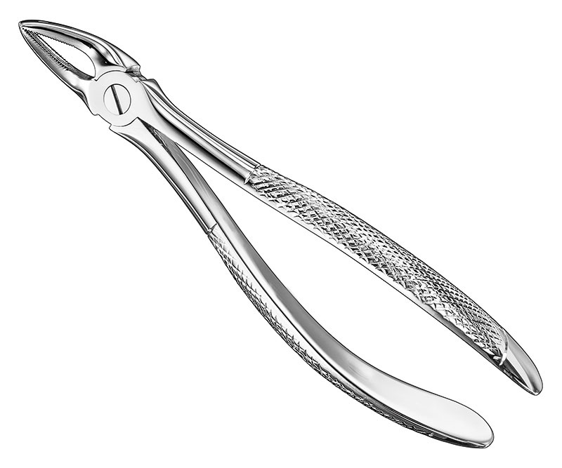 Extracting forceps, engl.