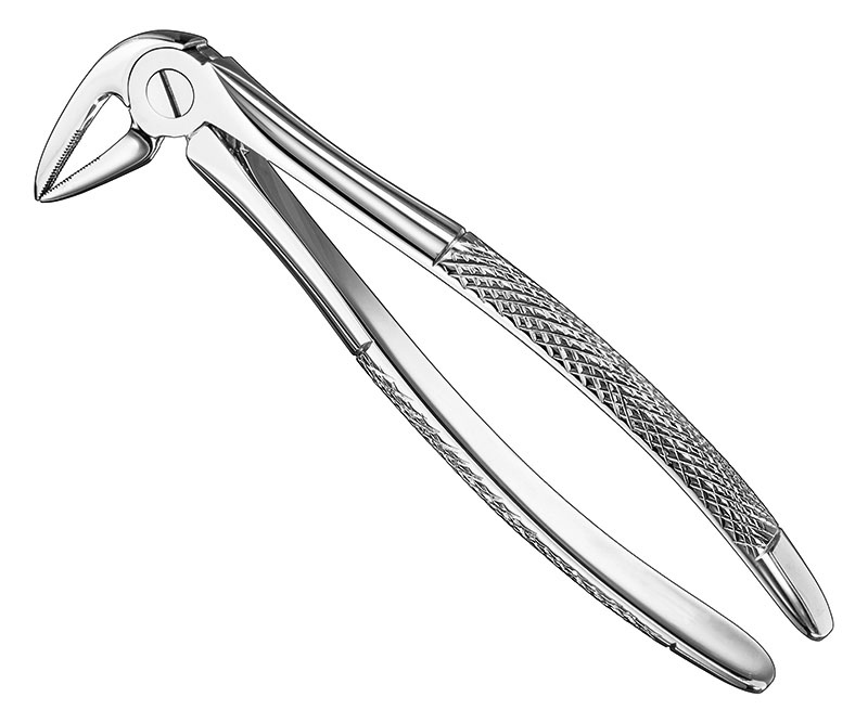 Extracting forceps, engl.