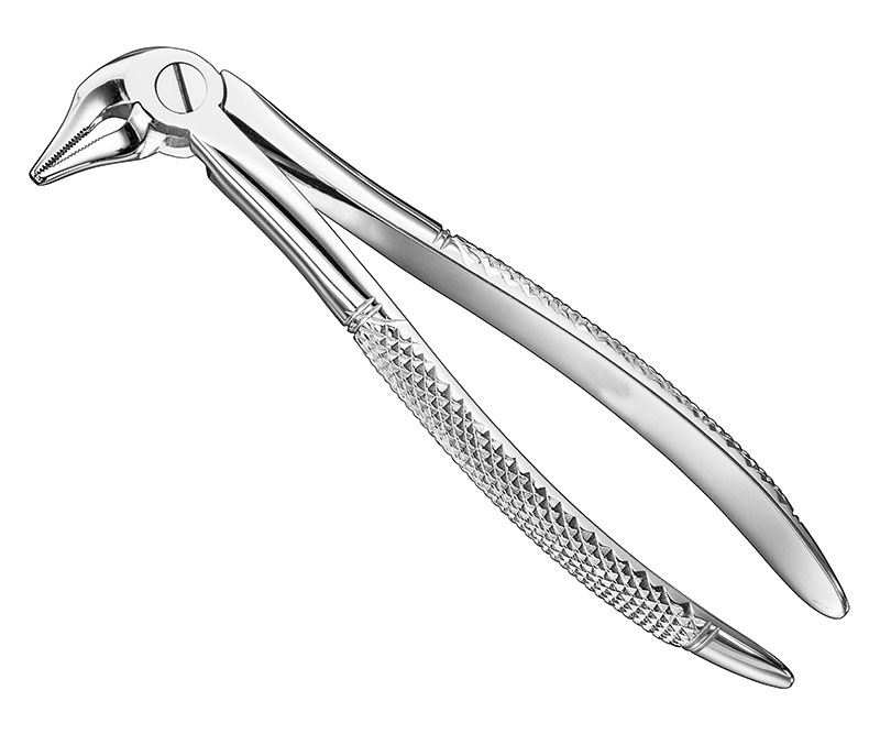 Extracting forceps, engl.
