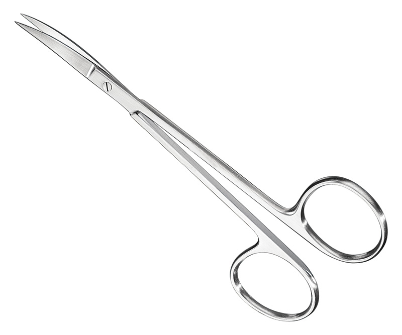 Suture-/gum scissors