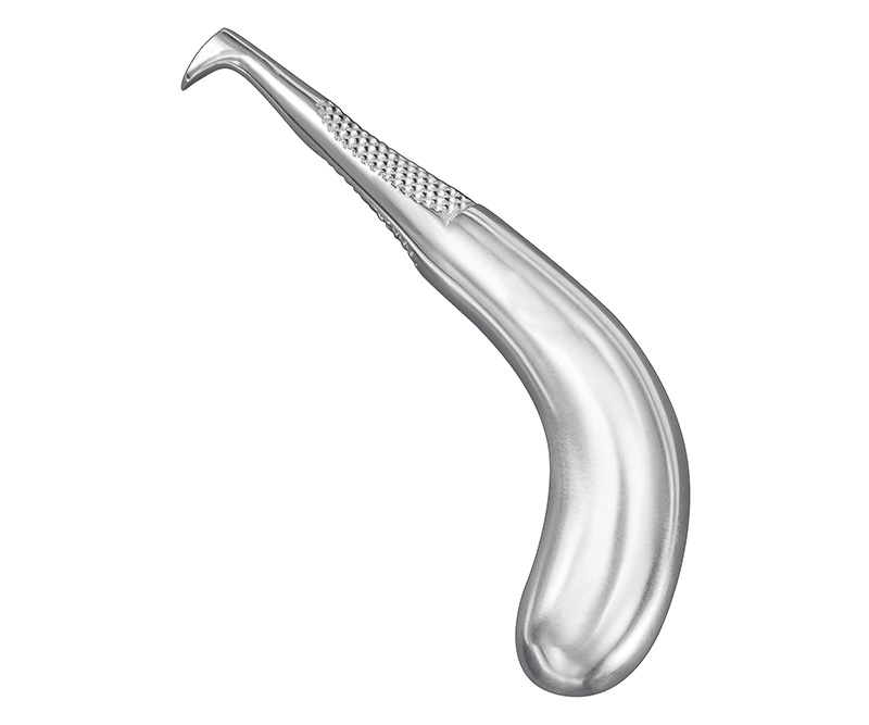 Septum lancet, angled, pistol handle